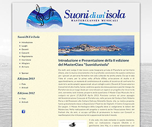 Elbalink Agenzia Web - Siti Web - Isola d'Elba - Masterclasses Suoni di un'Isola