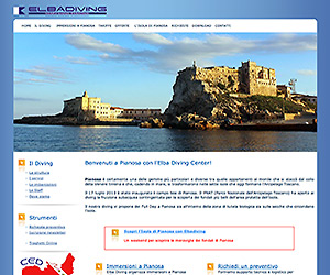 Elbalink Agenzia Web - Siti Internet - Isola d'Elba - Centro Sub Elbadiving - Pianosa