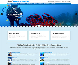 Elbalink Agenzia Web - Siti Internet - Isola d'Elba - Diving Center Spiro Sub